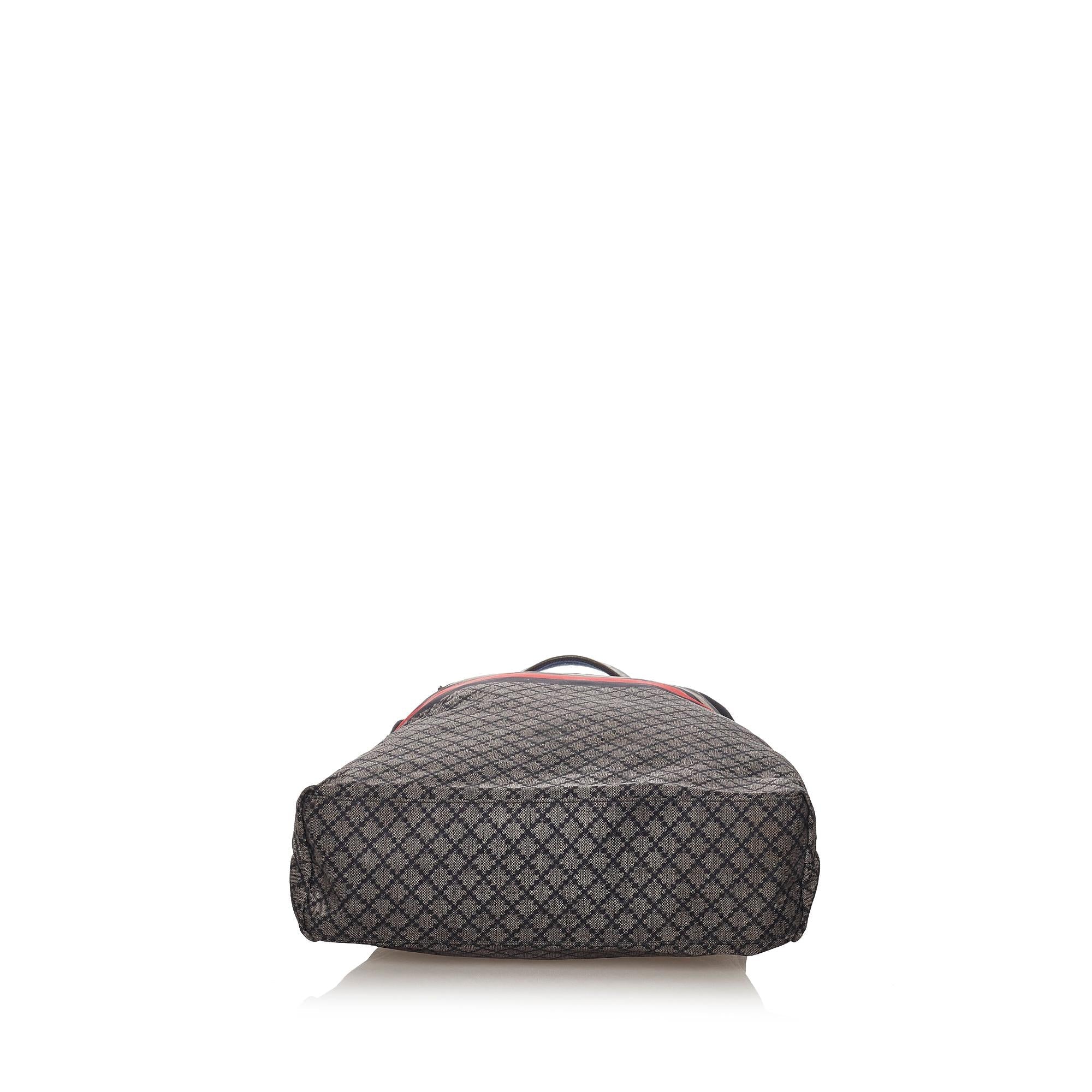 Gucci Diamante Web Nylon Tote Bag (SHG-28177)