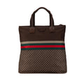 Gucci Diamante Web Nylon Tote (SHG-HrFLNN)