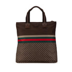 Gucci Diamante Web Nylon Tote (SHG-HrFLNN)