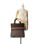 Gucci Diamante Web Nylon Tote (SHG-HrFLNN)