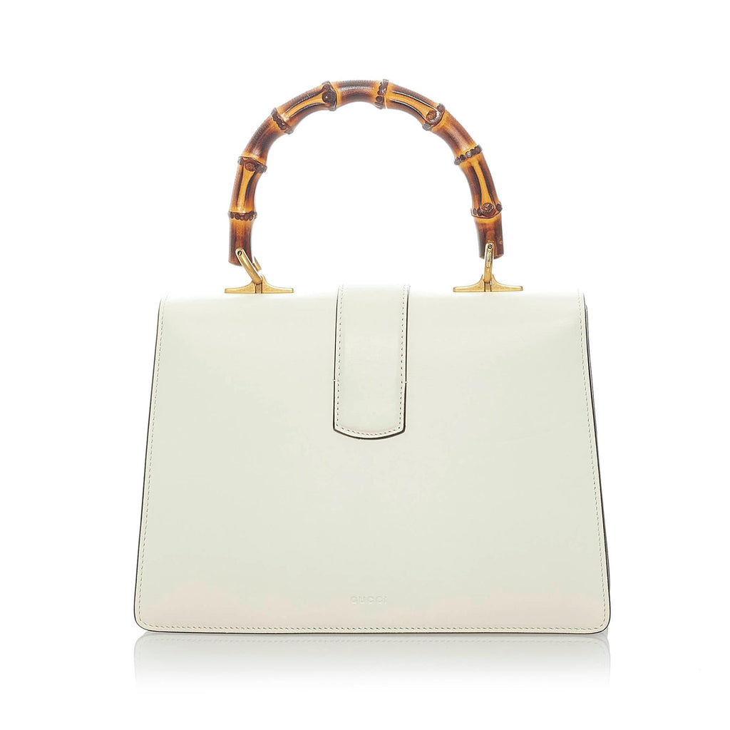 Gucci Dionysus Bamboo Top Handle Leather Satchel (SHG-32019)