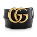 Gucci Distressed Leather GG Marmont Belt - Size 32 / 80 (SHF-21583)