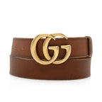 Gucci Distressed Leather GG Marmont Belt - Size 38 / 95 (SHF-20701)