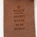 Gucci Distressed Leather GG Marmont Belt - Size 38 / 95 (SHF-20701)