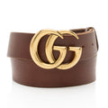 Gucci Distressed Leather GG Marmont Belt - Size 38 / 95 (SHF-Bisy5r)