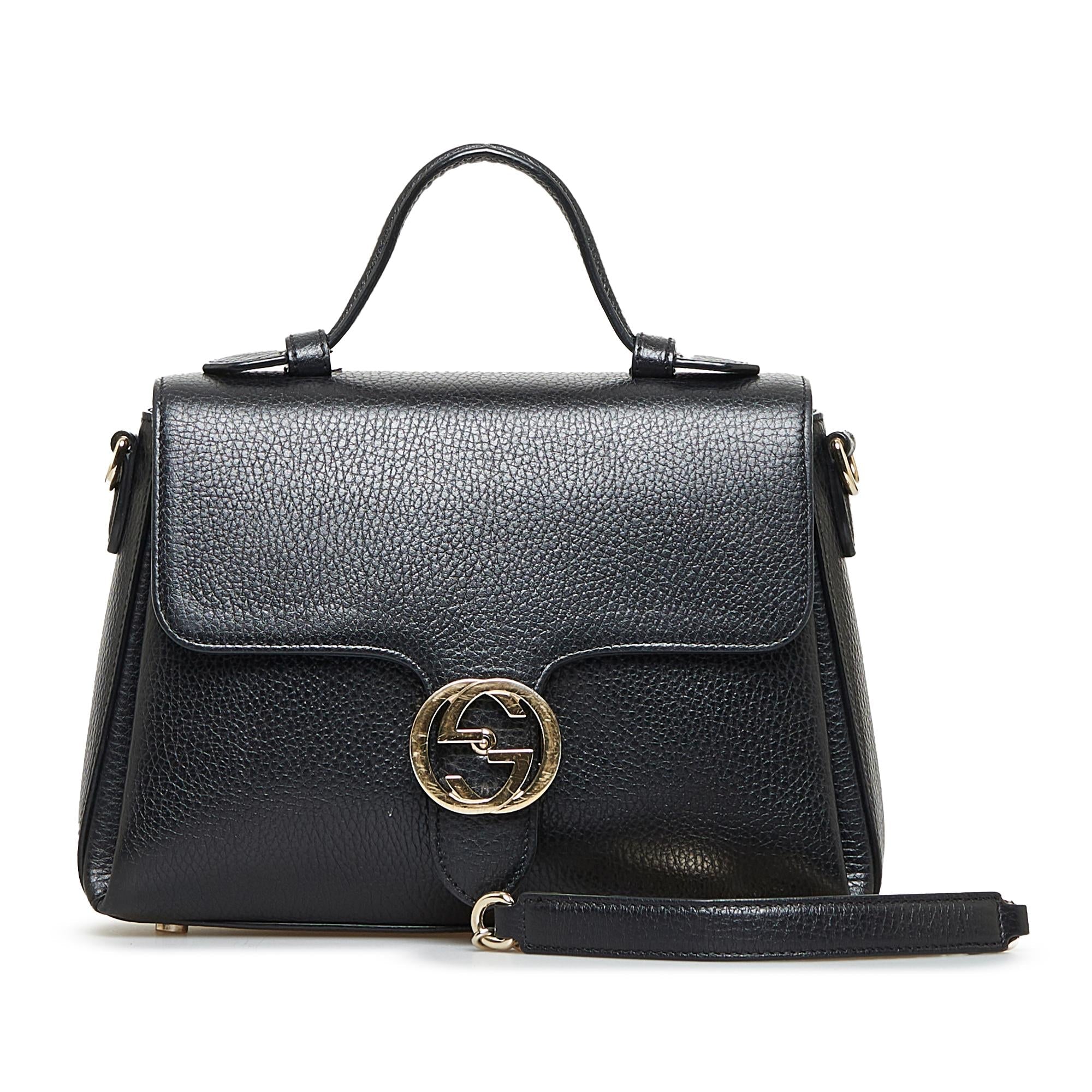 Gucci Dollar Calf Interlocking G Satchel (SHG-w5lLM6)