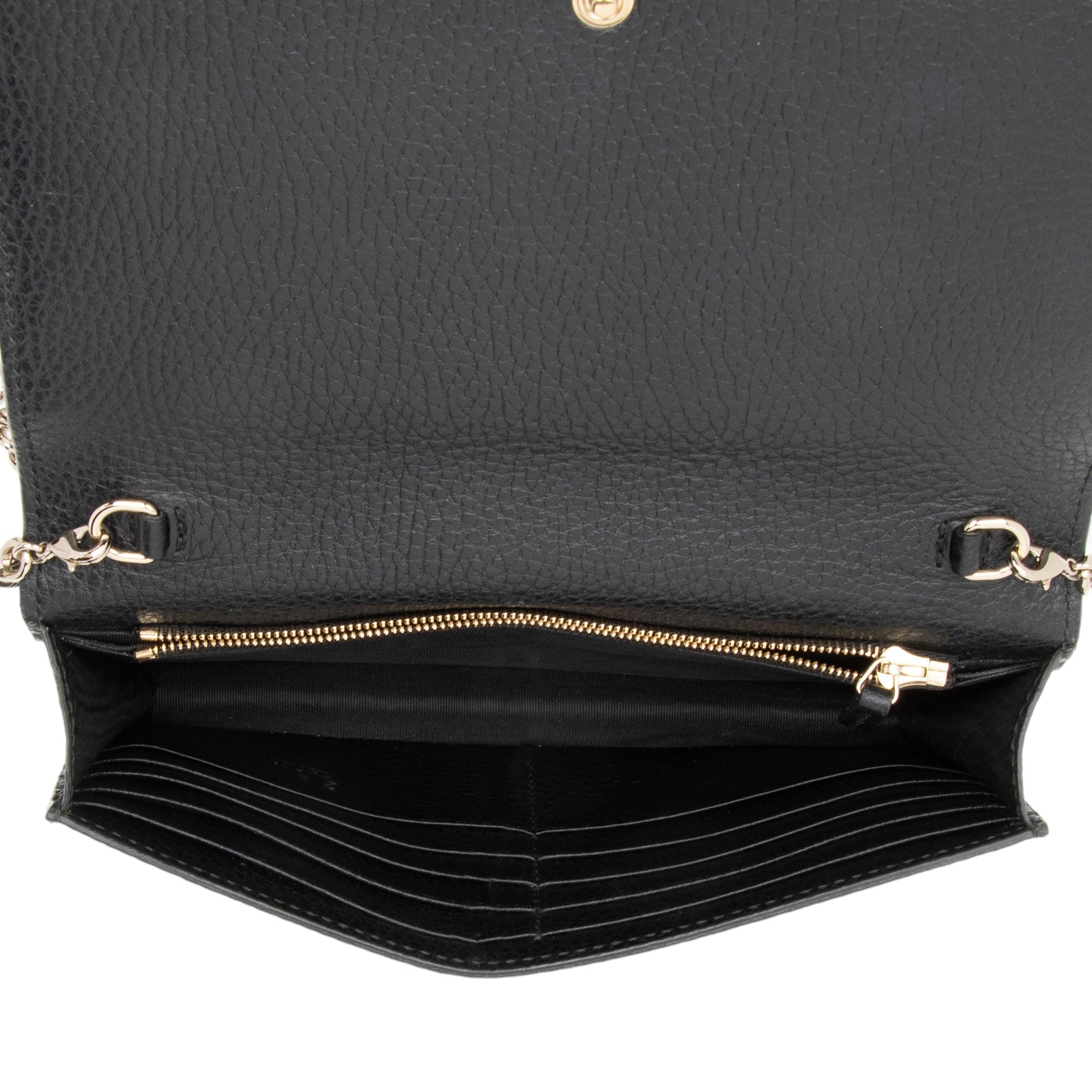 Gucci Dollar Calfskin Betty Medium Chain Wallet (SHF-2pD5un)