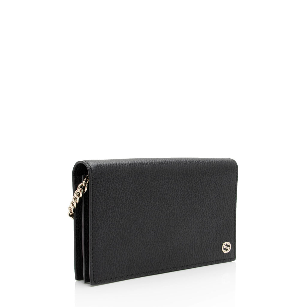Gucci Dollar Calfskin Betty Medium Chain Wallet (SHF-2pD5un)