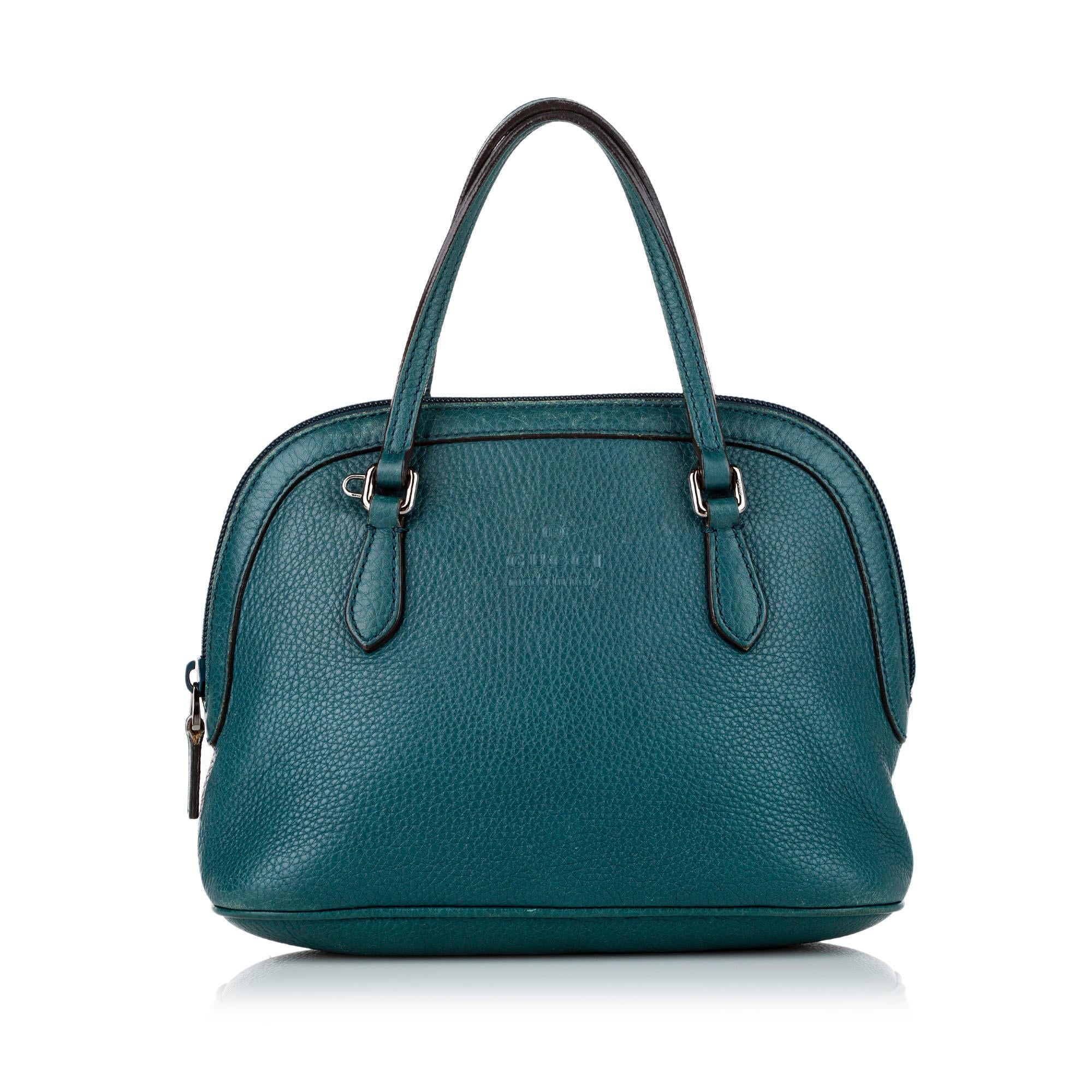 Gucci Dome Leather Satchel (SHG-32153)
