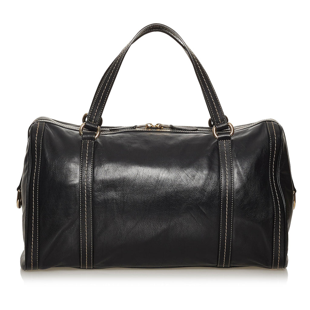 Gucci Duchessa Leather Boston Bag (SHG-2FBg0A)