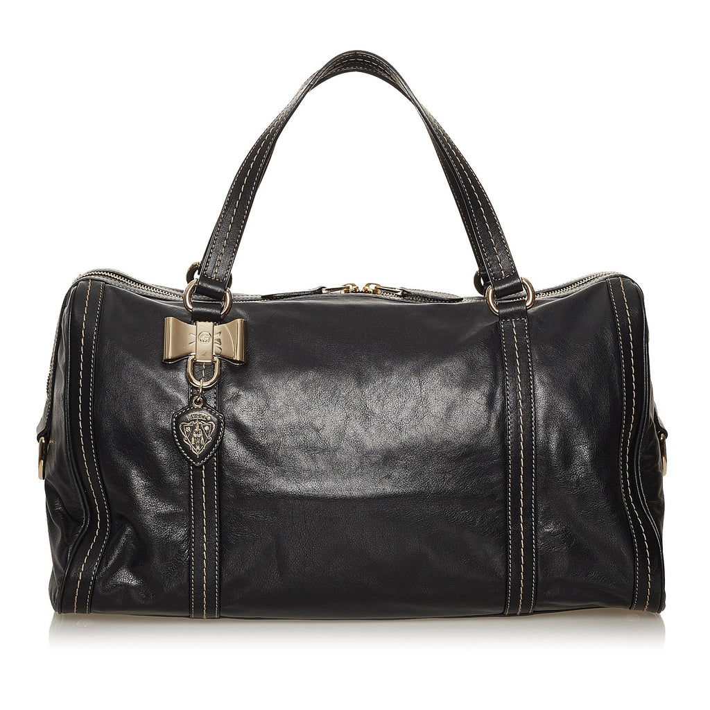 Gucci Duchessa Leather Boston Bag (SHG-2FBg0A)