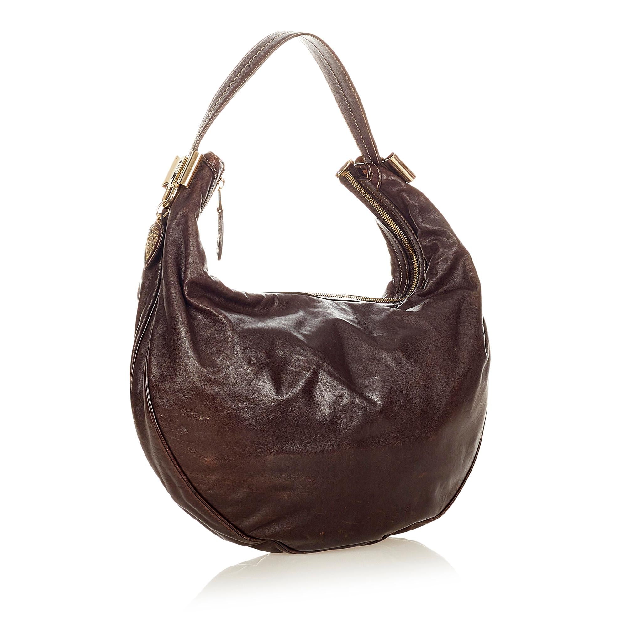 Gucci Duchessa Leather Hobo Bag (SHG-31851)