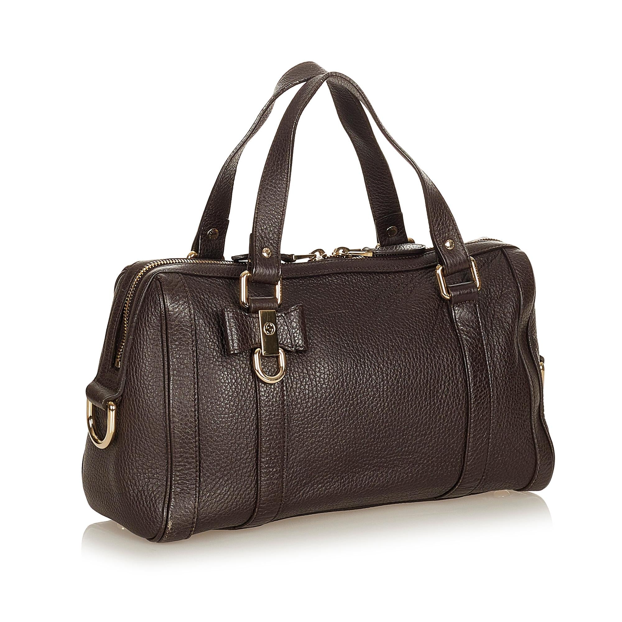 Gucci Duchessa Leather Satchel (SHG-27181)