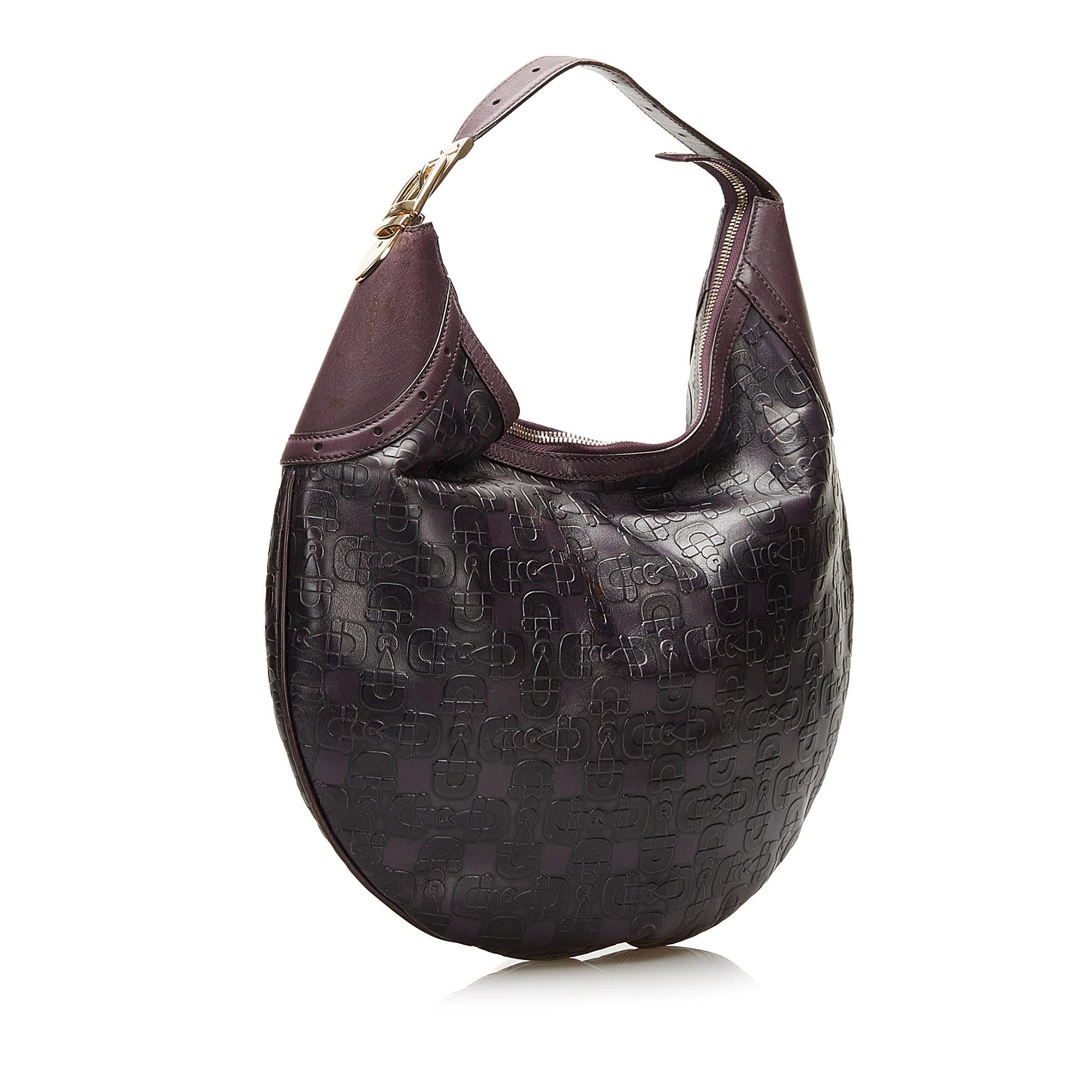 Gucci Embossed Horsebit Glam Hobo (SHG-35585)