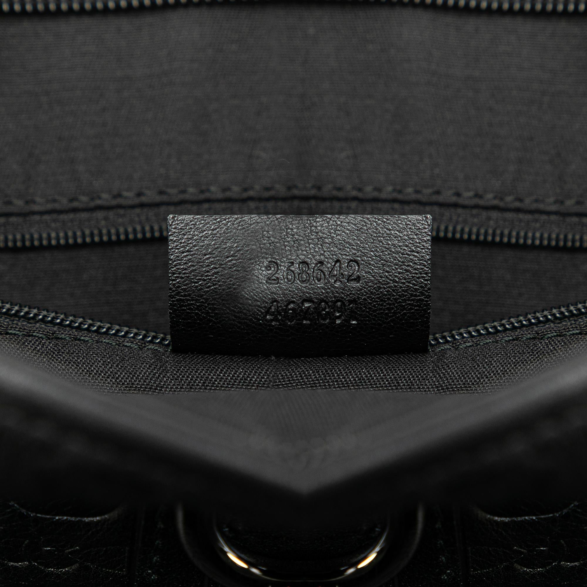Gucci Embossed Leather Abbey D-Ring Horsebit Crossbody (SHG-qmstig)
