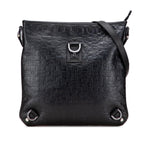 Gucci Embossed Leather Horsebit Abbey D Ring Crossbody