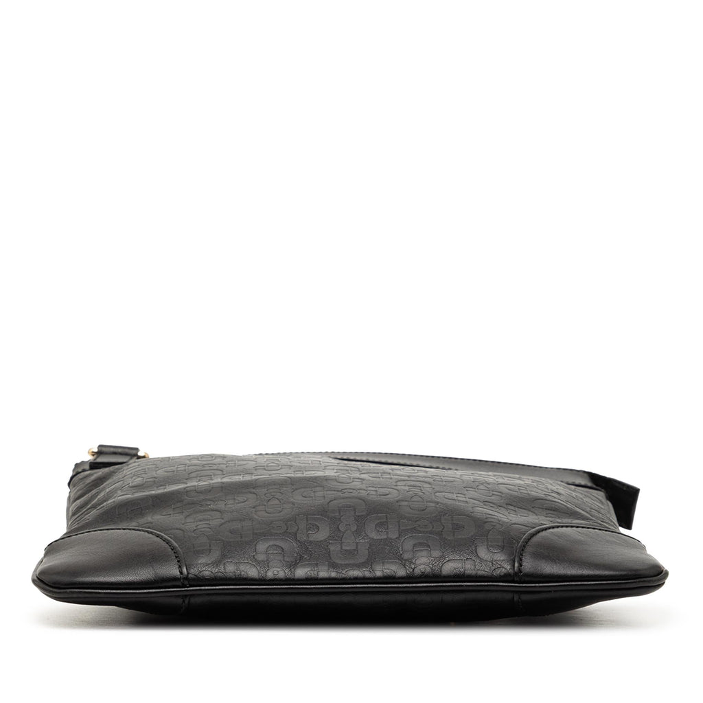 Gucci Embossed Leather Horsebit Crossbody