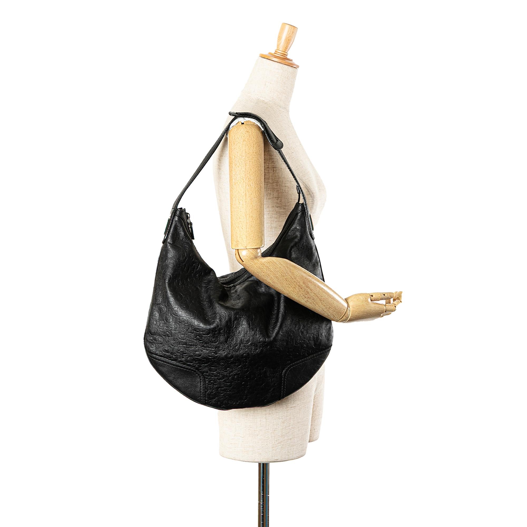 Gucci Embossed Leather Horsebit Princy Hobo