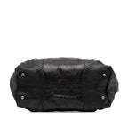 Gucci Embossed Leather Horsebit Satchel