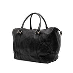 Gucci Embossed Leather Horsebit Satchel
