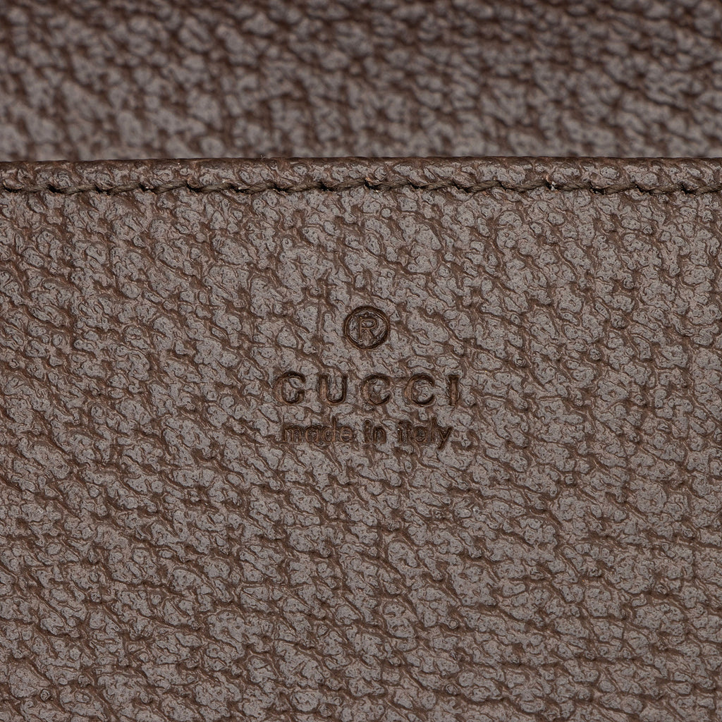 Gucci Embroidered Jumbo GG Canvas Horsebit 1955 Wallet on Chain (SHF-KtvM2R)