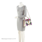 Gucci Embroidered Leather Floral Sylvie Top Handle
