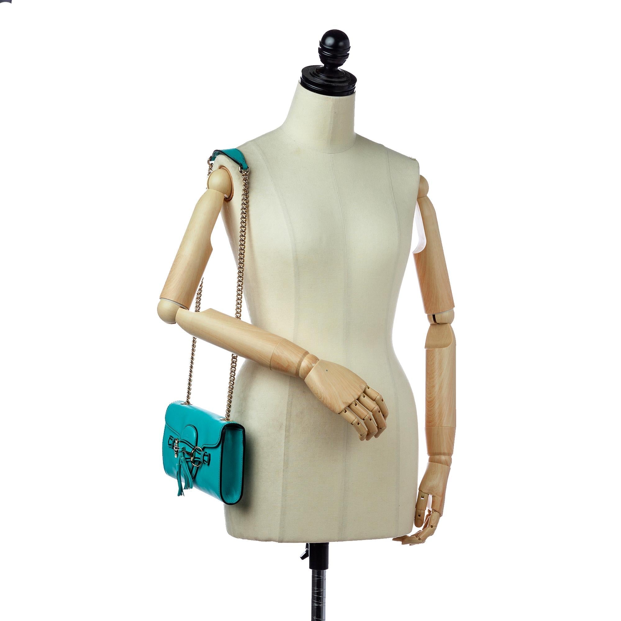 Gucci Emily Leather Crossbody Bag (SHG-29198)