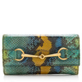 Gucci Python Horsebit Wallet - FINAL SALE (SHF-17264)