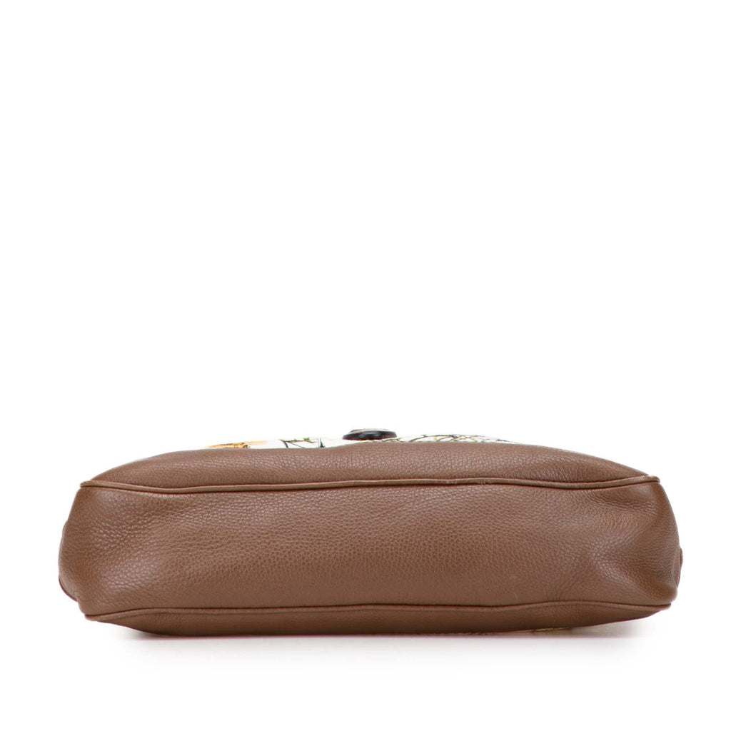Gucci Flora Canvas Jackie O Bouvier Crossbody