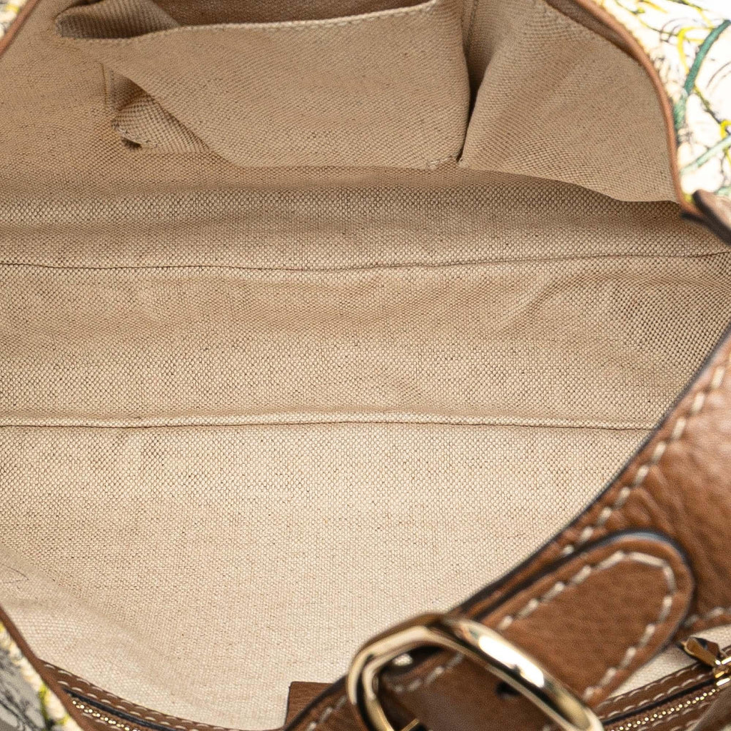 Gucci Flora Canvas Jackie O Bouvier Crossbody