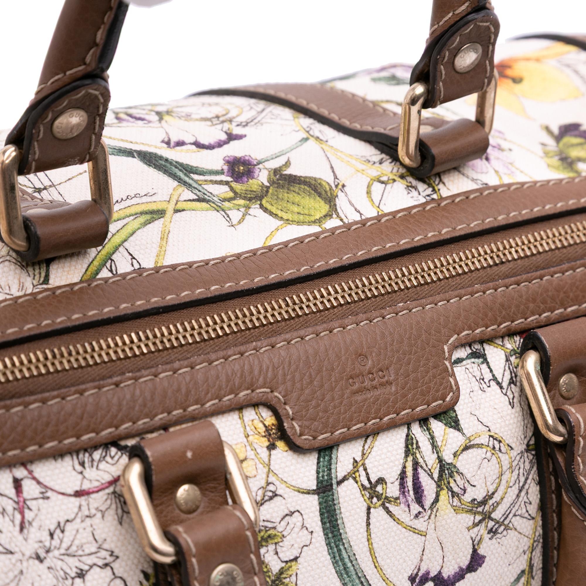 Gucci Flora Canvas Joy Boston Bag