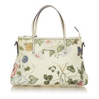 Gucci Flora Knight Canvas Satchel (SHG-28053)