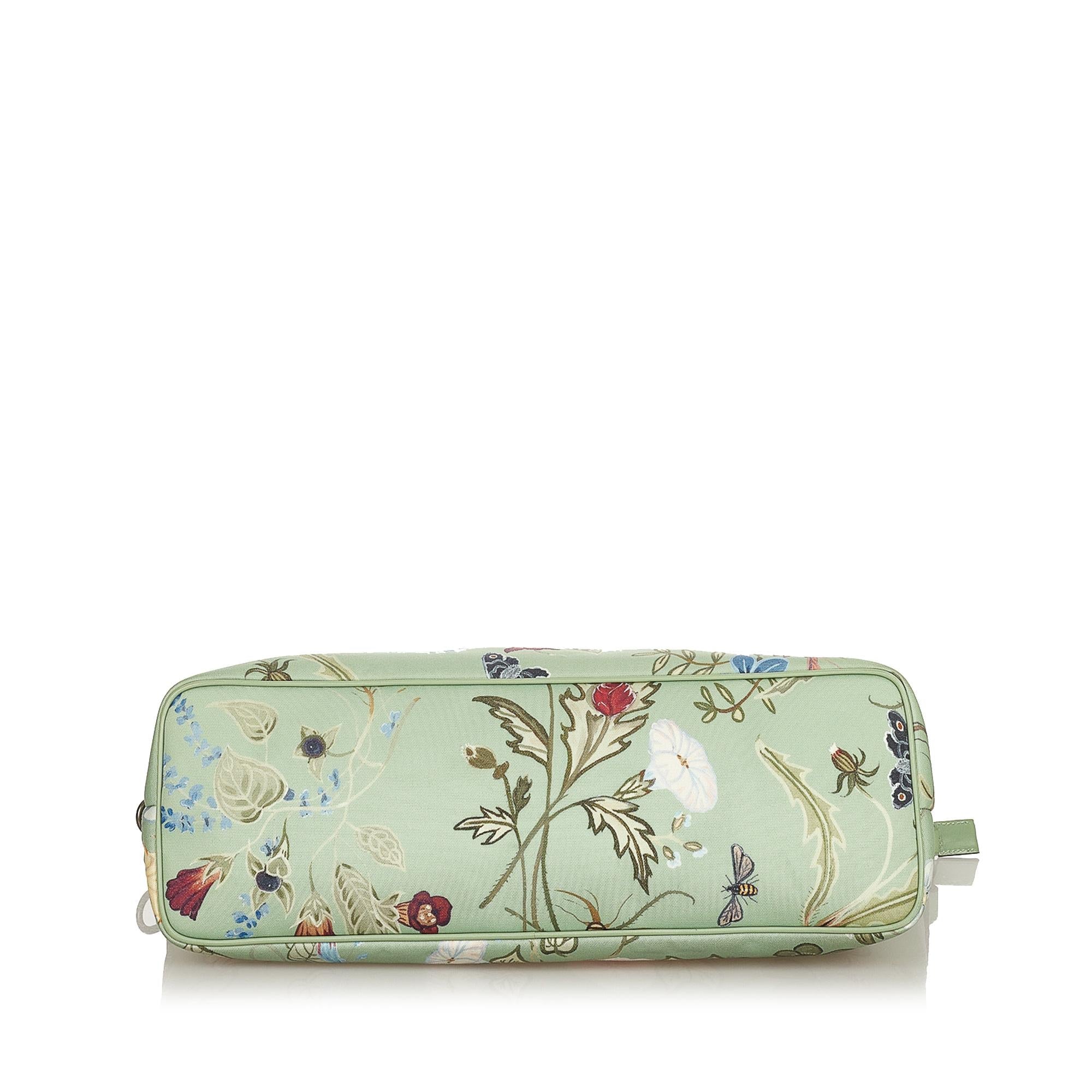 Gucci Flora Knight Nylon Satchel (SHG-26638)