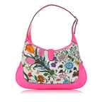 Gucci Flora New Jackie Canvas Shoulder Bag (SHG-34114)