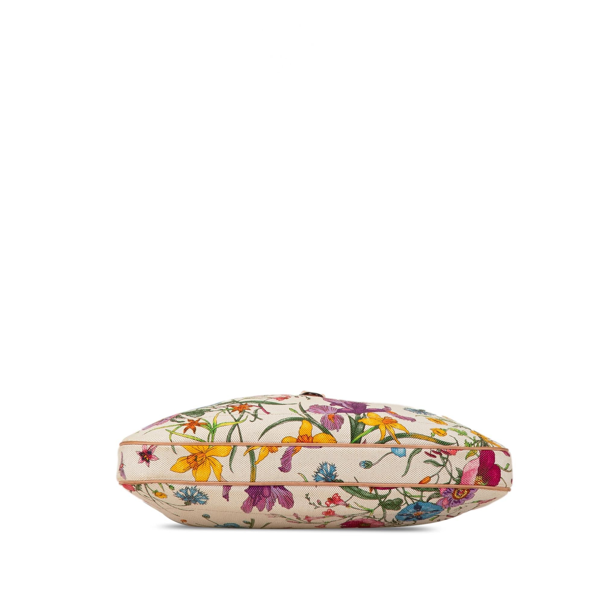 Gucci Flora New Jackie Canvas Shoulder Bag (SHG-3GVtqV)