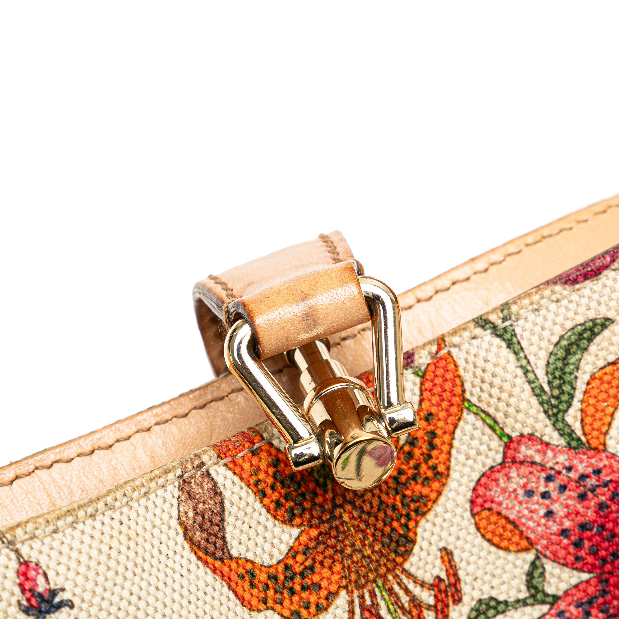 Gucci Flora New Jackie Canvas Shoulder Bag (SHG-3GVtqV)