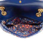 Gucci Floral Matelasse Cotton GG Marmont Small Flap Bag