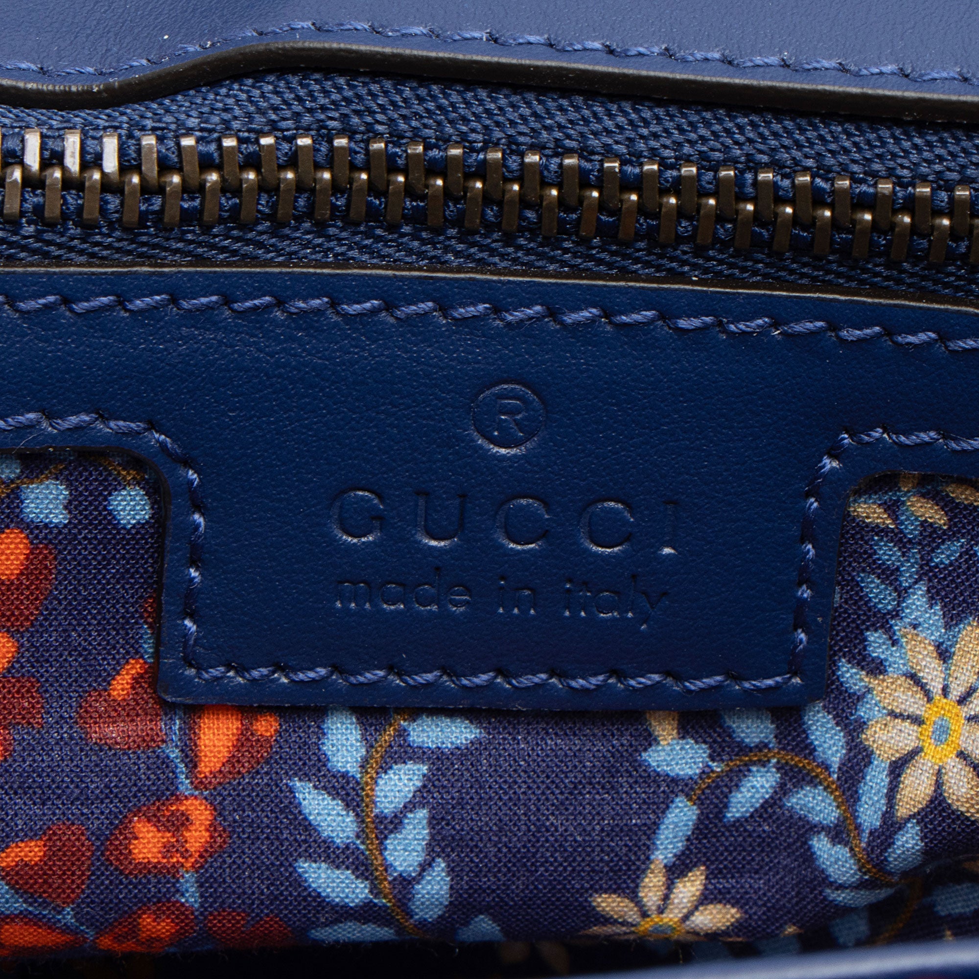 Gucci Floral Matelasse Cotton GG Marmont Small Flap Bag