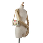 Gucci Floral Studded Padlock Shoulder Bag (SHG-0r94kw)