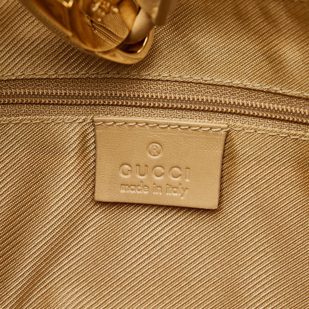 Gucci G Monogram Canvas Shoulder Bag (SHG-24198)