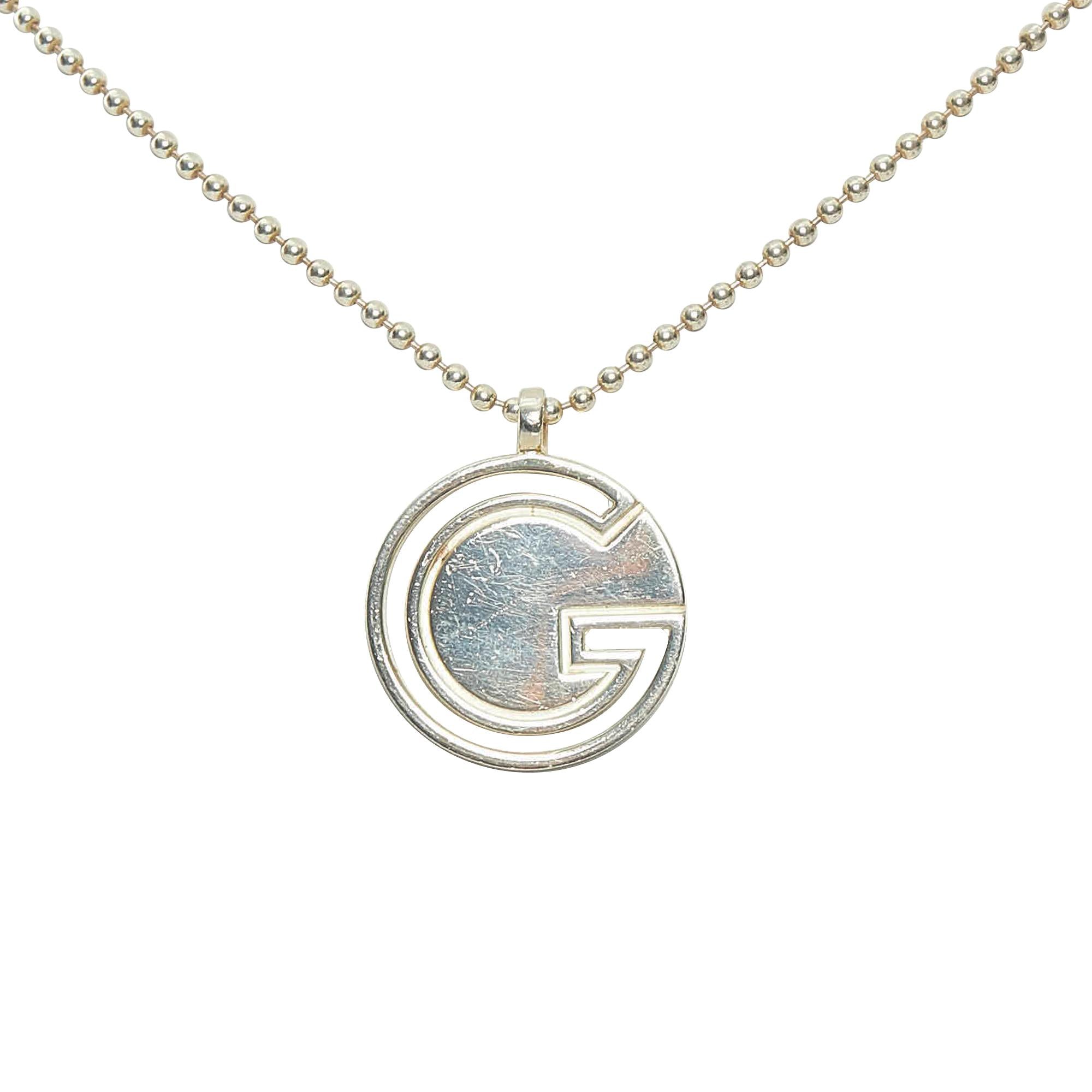 Gucci G Round Pendant Necklace (SHG-30560)