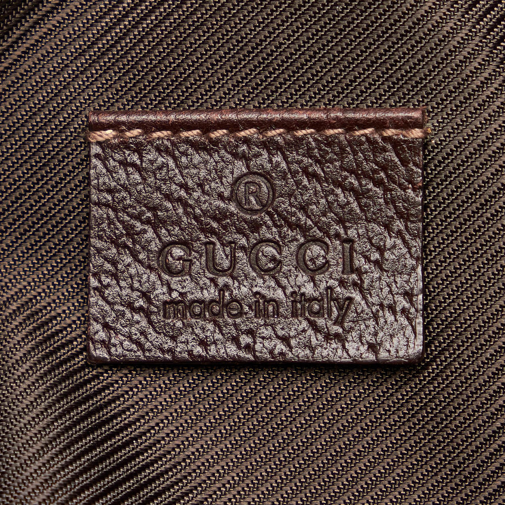 Gucci GG Abbey D-Ring Canvas Baguette (SHG-29572)