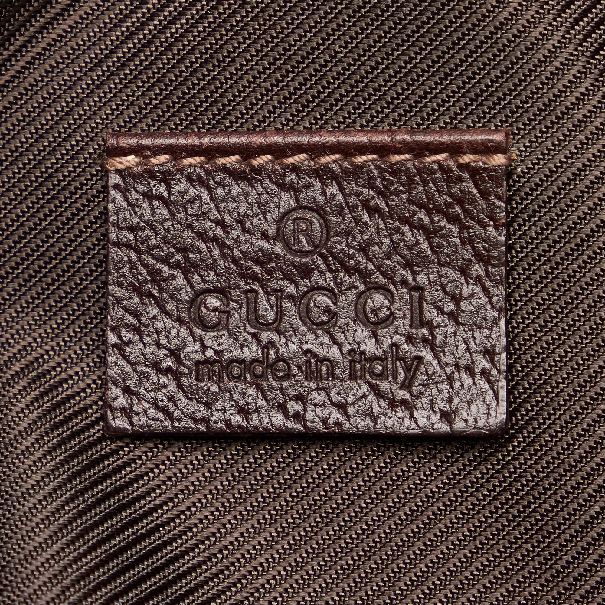 Gucci GG Abbey D-Ring Canvas Baguette (SHG-29572)