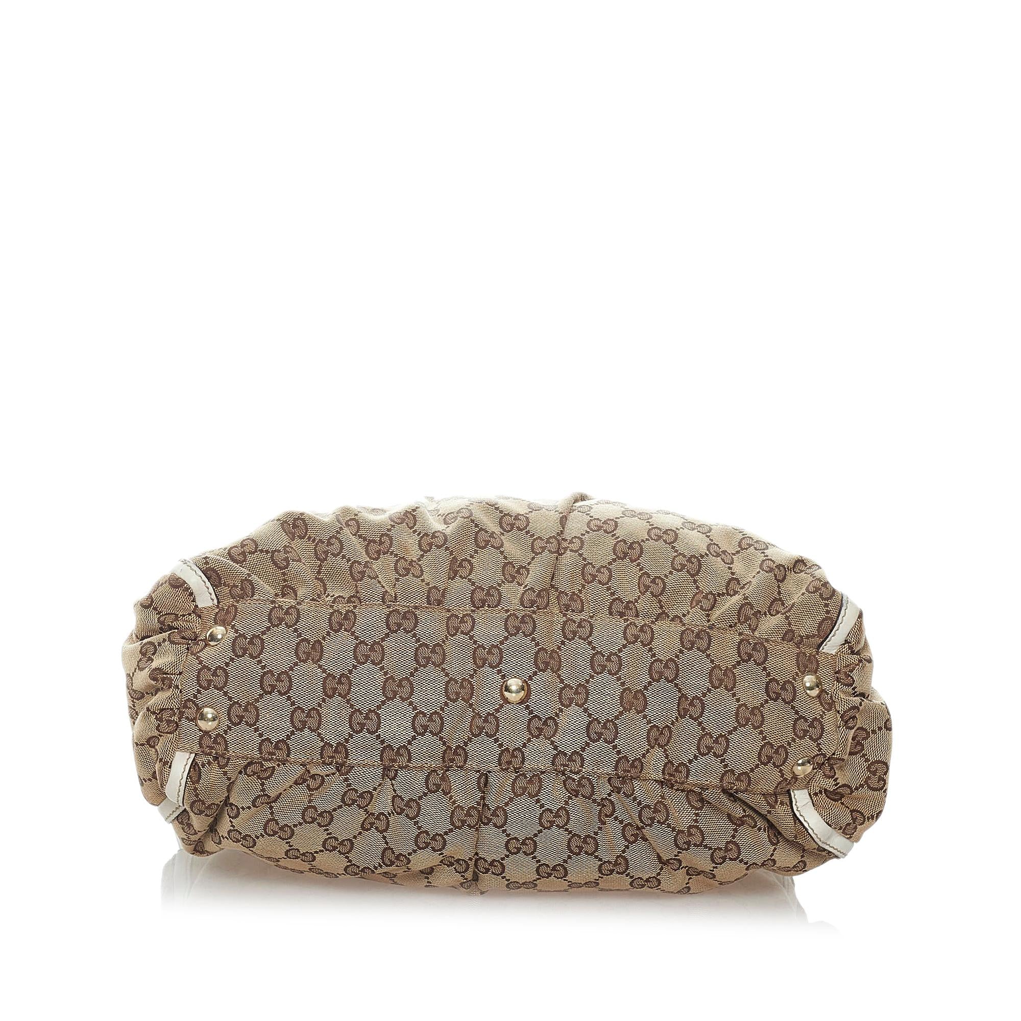 Gucci GG Abbey D-Ring Canvas Shoulder Bag (SHG-32453)