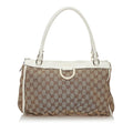 Gucci GG Abbey D-Ring Canvas Shoulder Bag (SHG-37228)