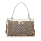 Gucci GG Abbey D-Ring Canvas Shoulder Bag (SHG-37228)