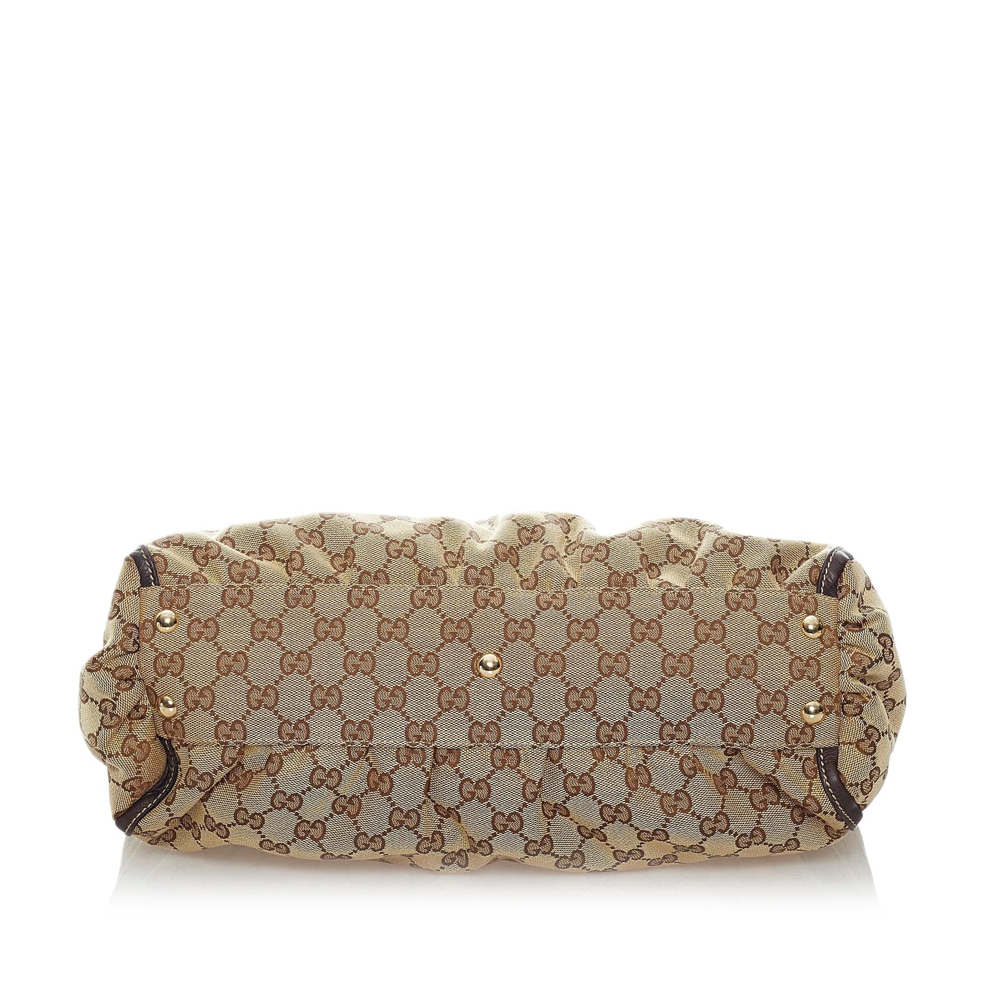 Gucci GG Abbey-D Ring Canvas Tote Bag (SHG-30364)