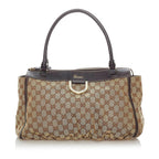 Gucci GG Abbey-D Ring Canvas Tote Bag (SHG-30364)