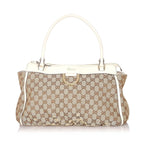 Gucci GG Abbey-D Ring Canvas Tote Bag (SHG-32124)