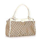 Gucci GG Abbey-D Ring Canvas Tote Bag (SHG-32124)